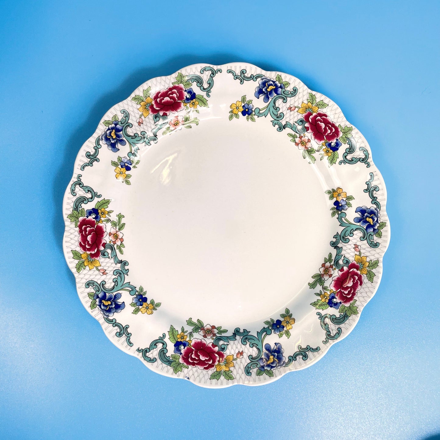 Booths Floradora Floral Design Side Plates (Pair)