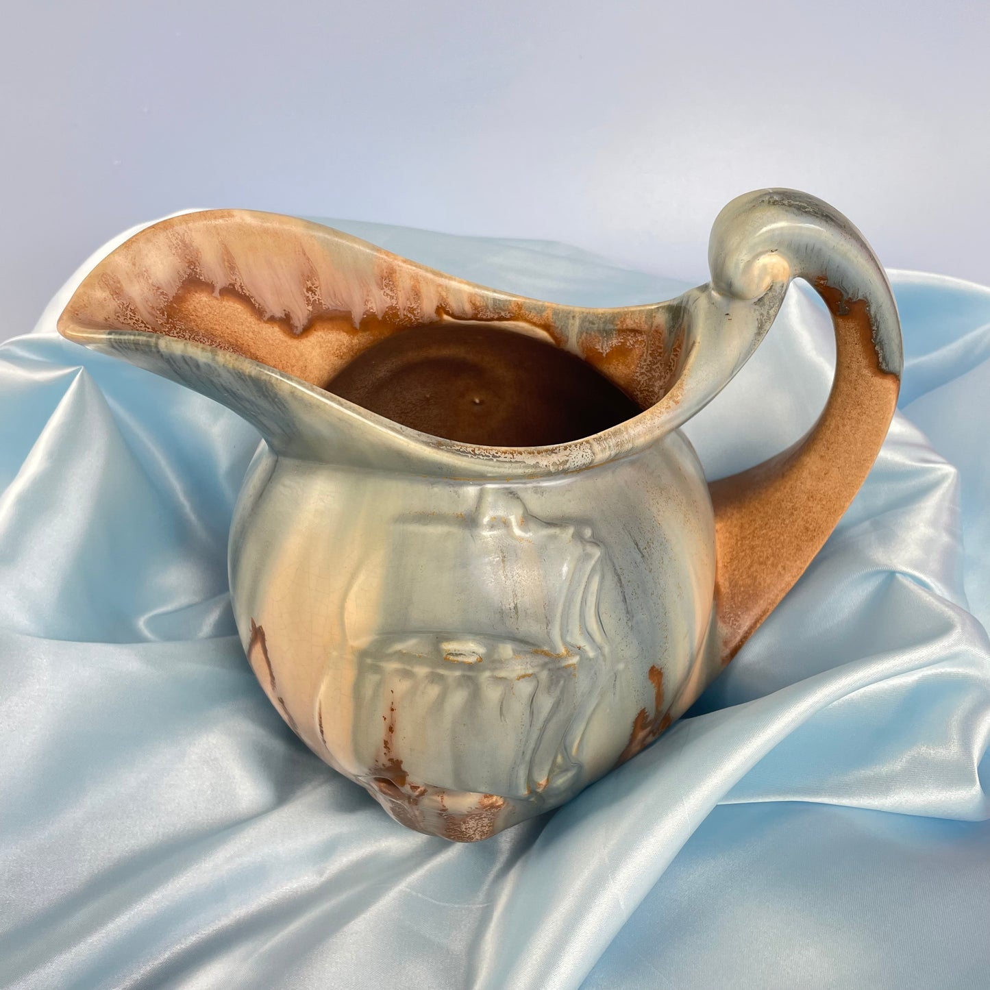 Galleon Glazed Ceramic Jug