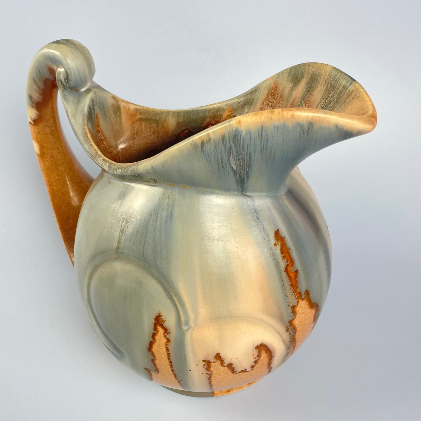 Galleon Glazed Ceramic Jug