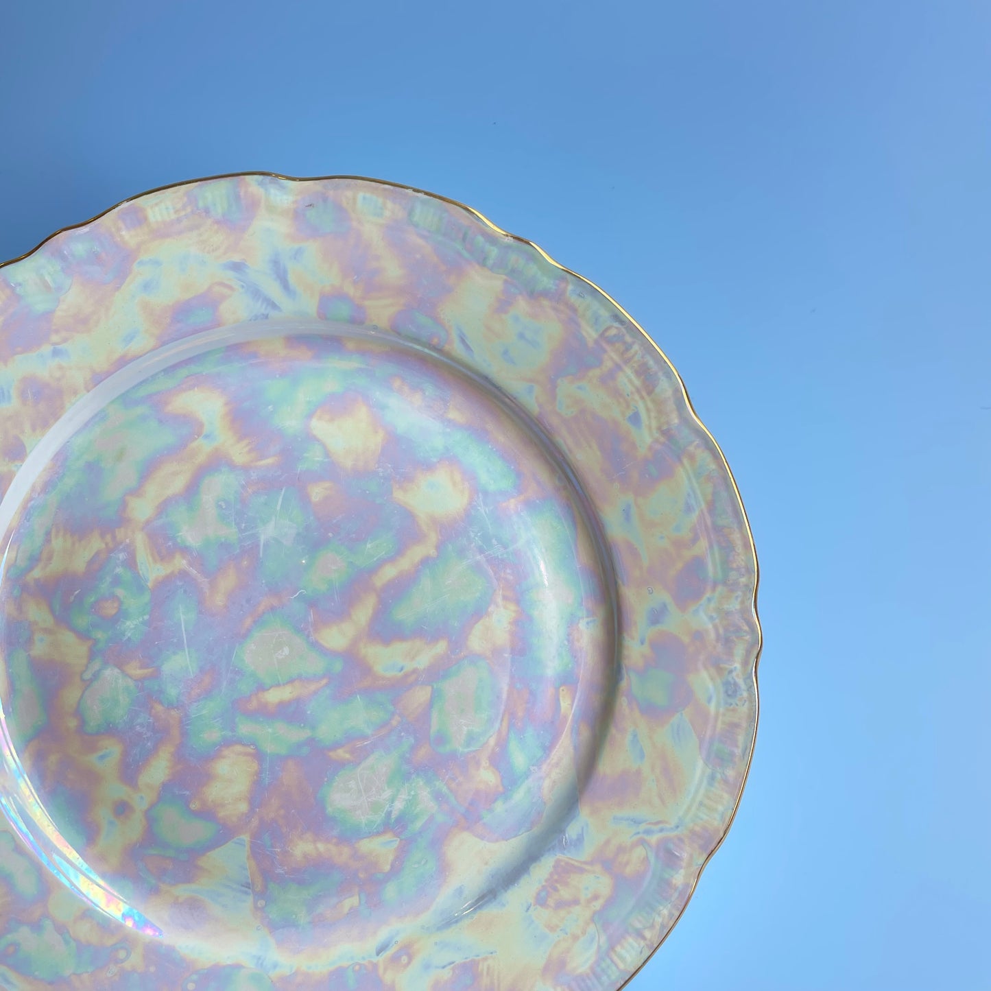 Stunning Iridescent Plate