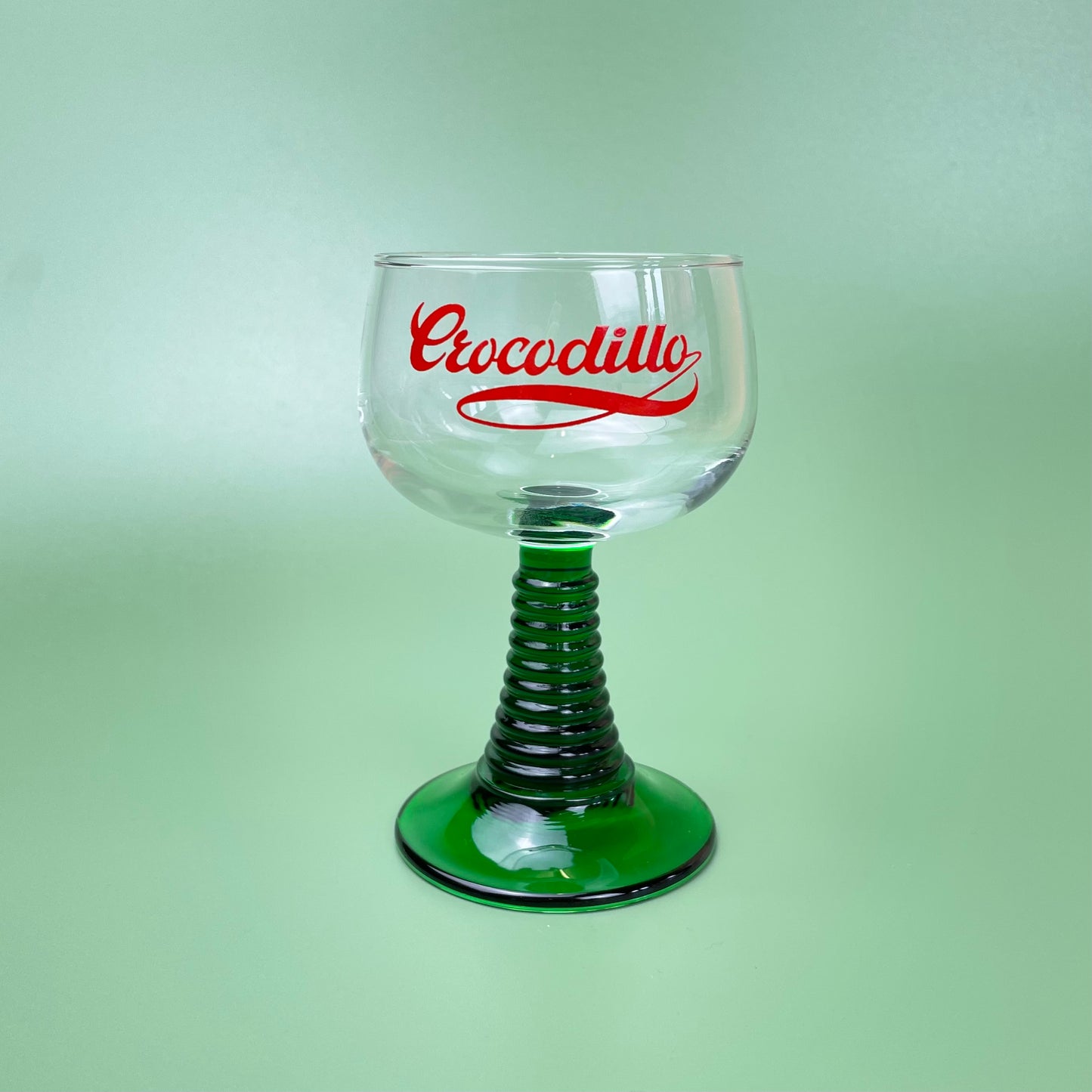 Crocodillo Beehive Green Stem Glasses x 4