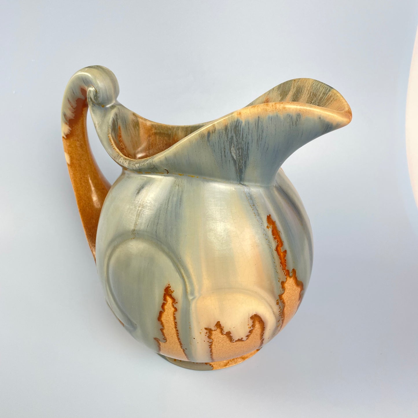 Galleon Glazed Ceramic Jug