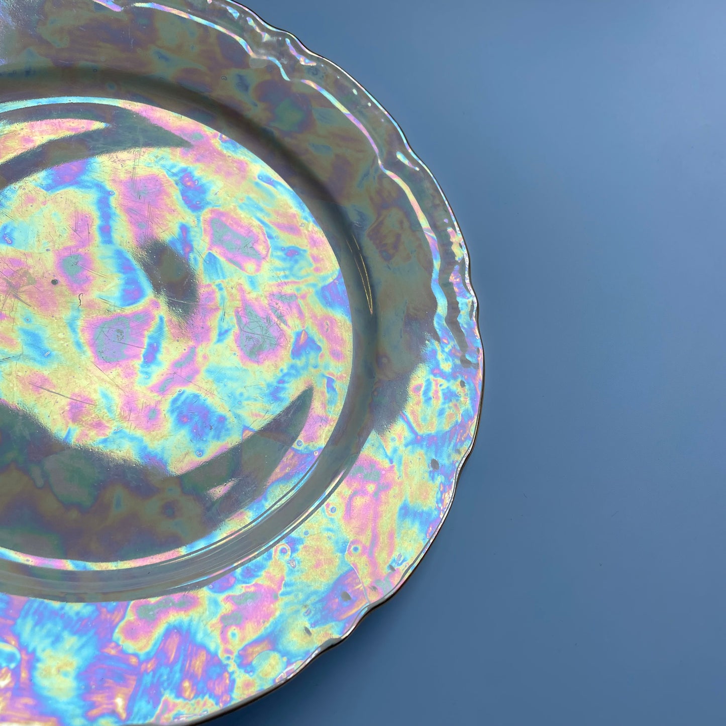 Stunning Iridescent Plate