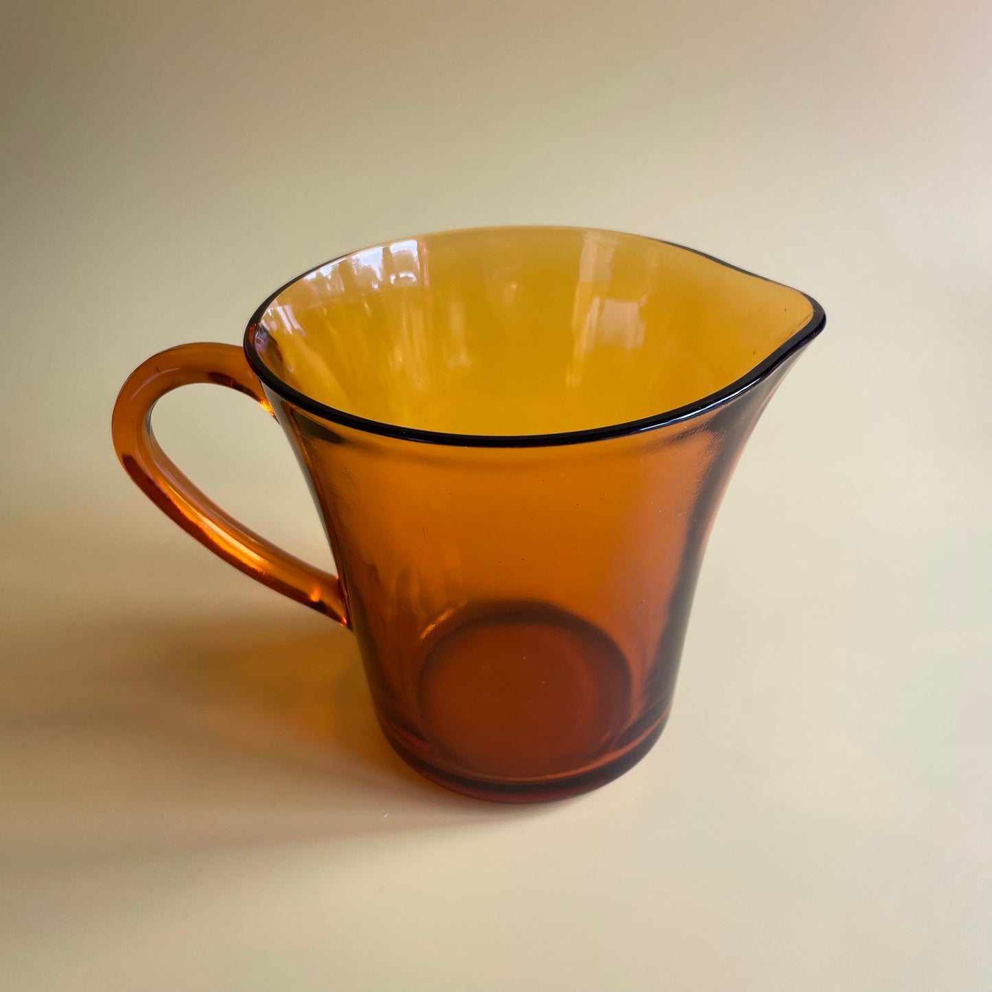 Amber Retro Glass Jug