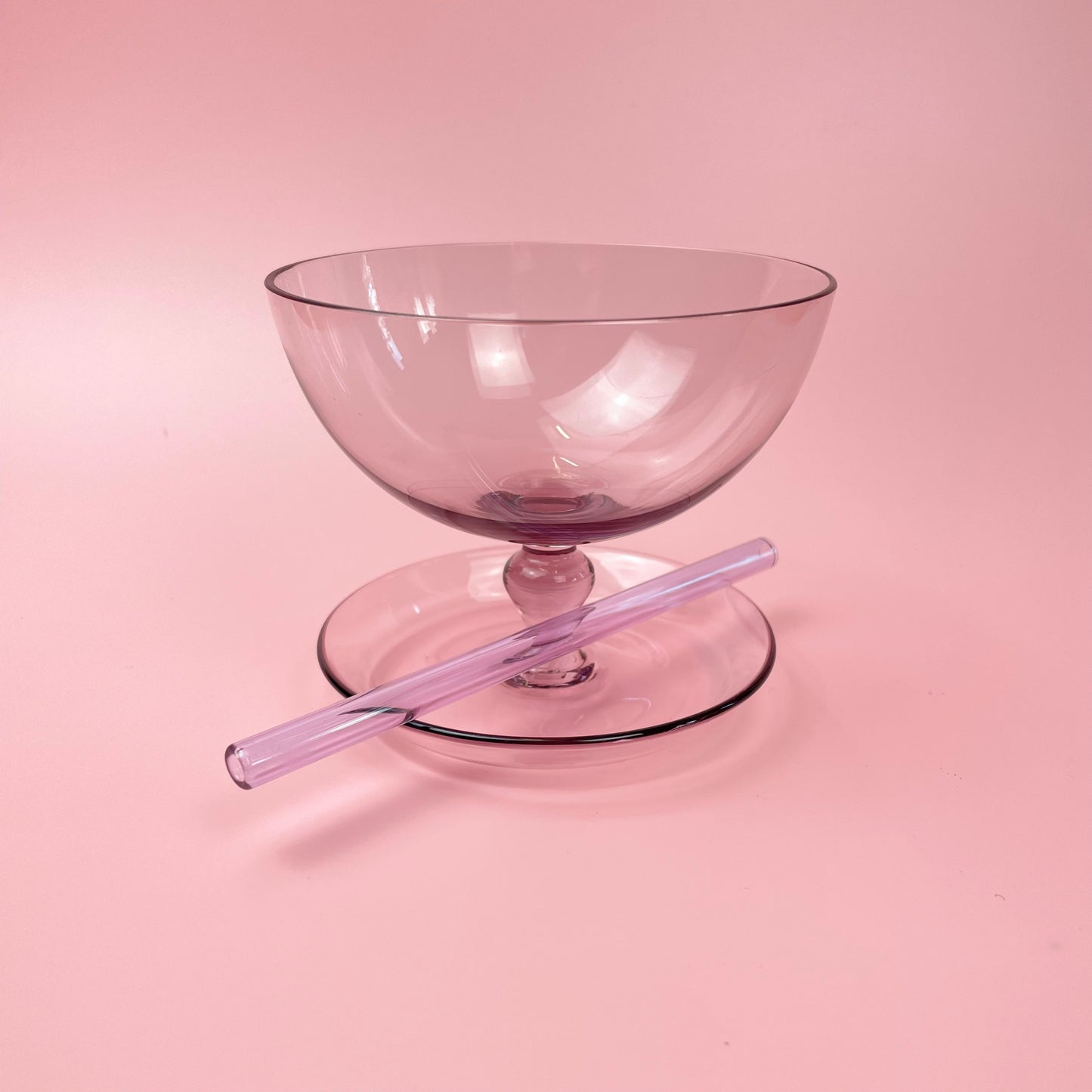 Vintage Sundae Coloured Glasses Drip Tray Cocktail