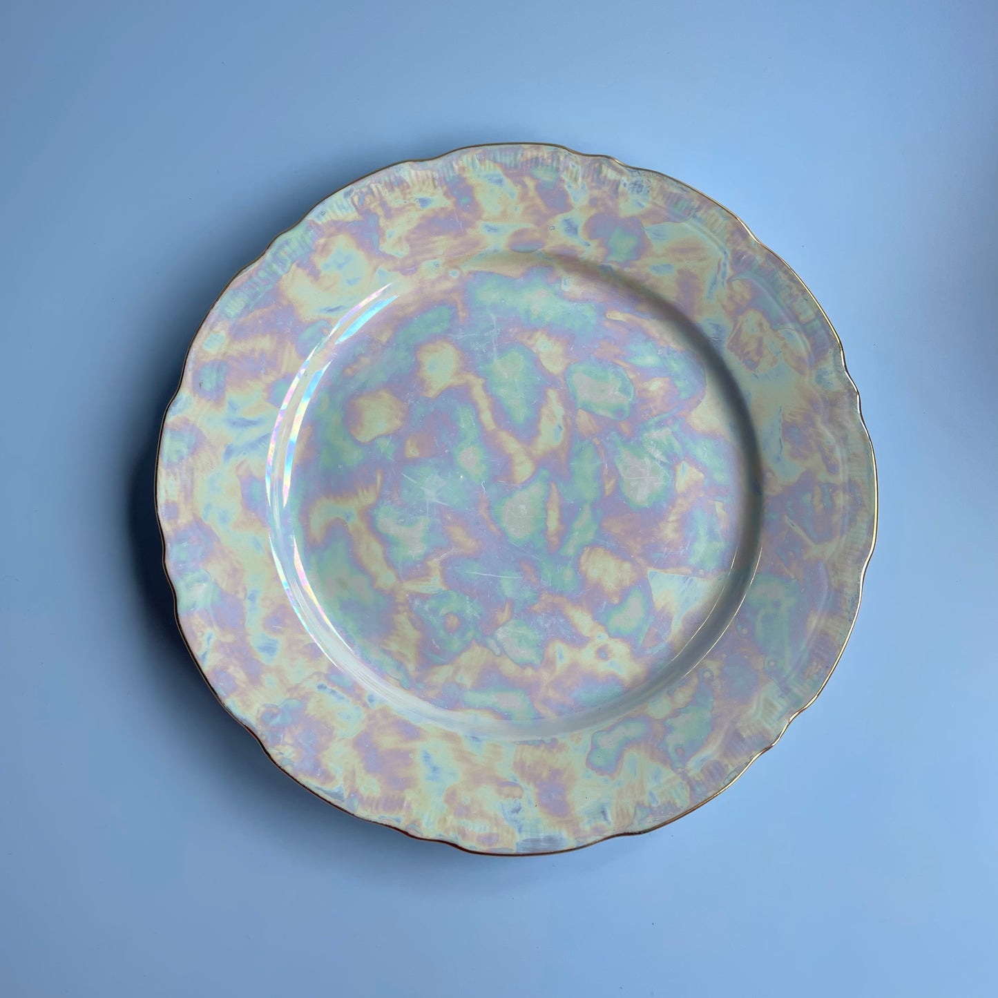 Stunning Iridescent Plate