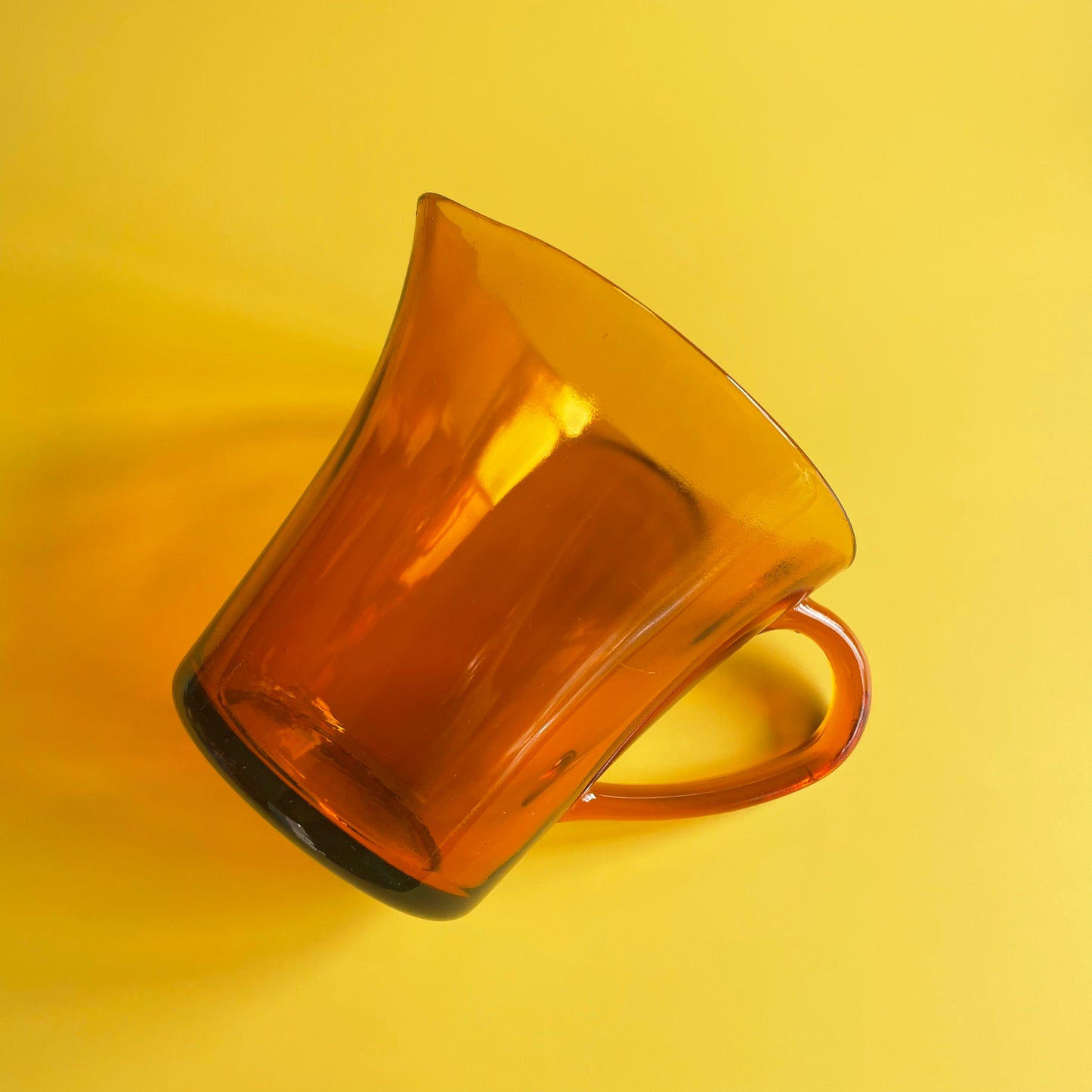 Amber Retro Glass Jug