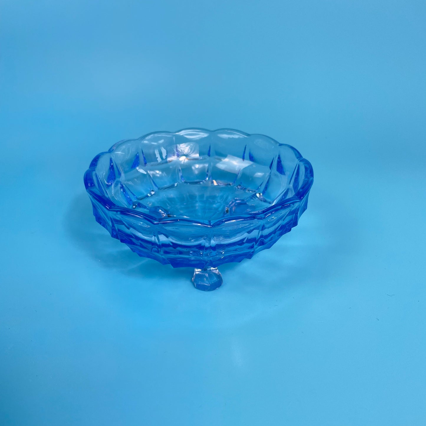 Small Blue Glass Bowl