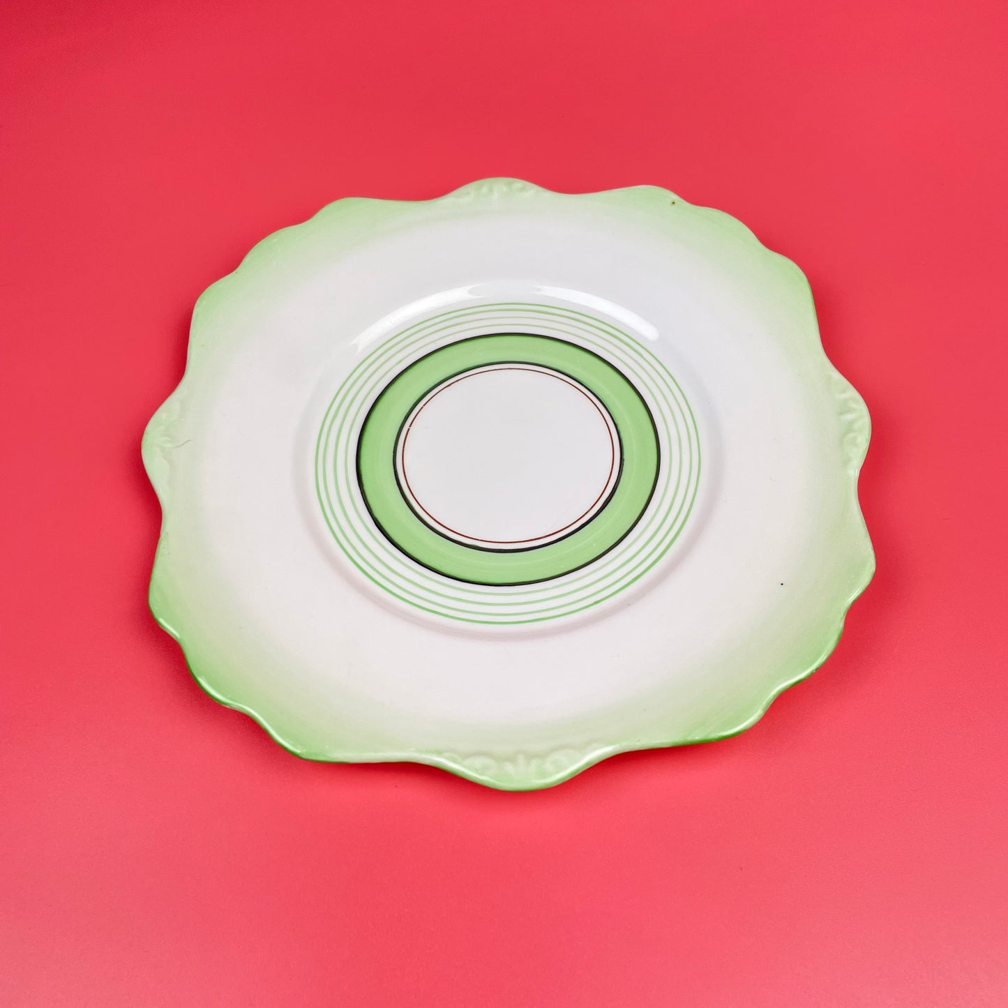 Royal Stafford Art Deco Green Plate