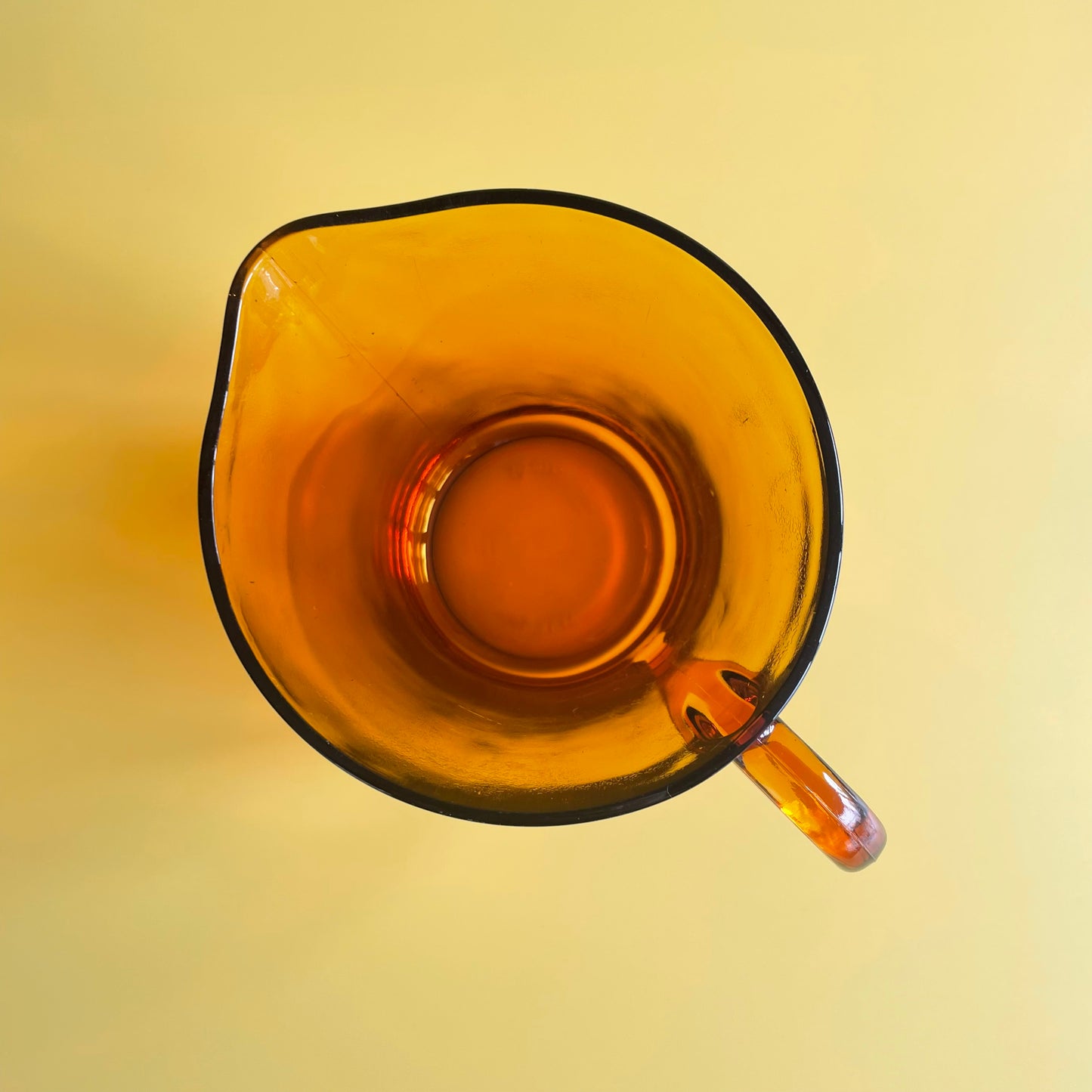 Amber Retro Glass Jug