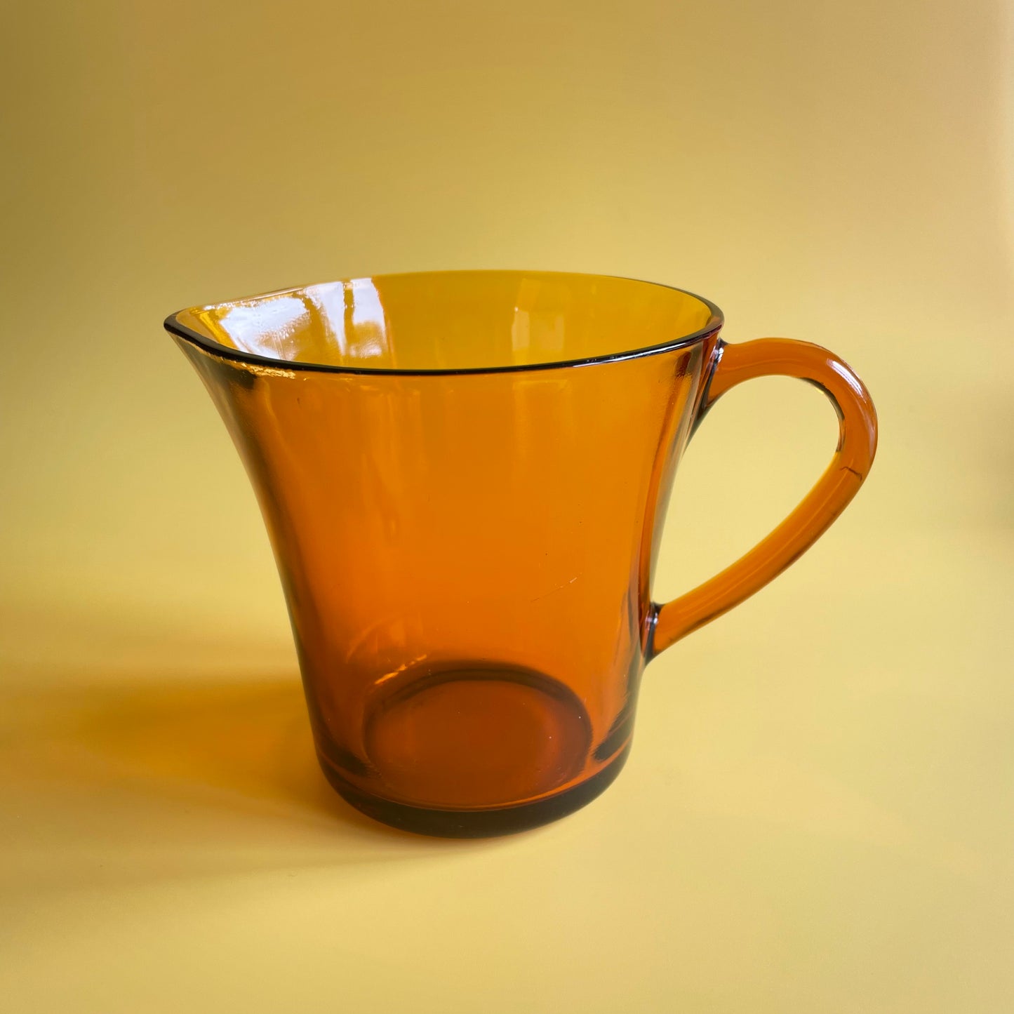 Amber Retro Glass Jug