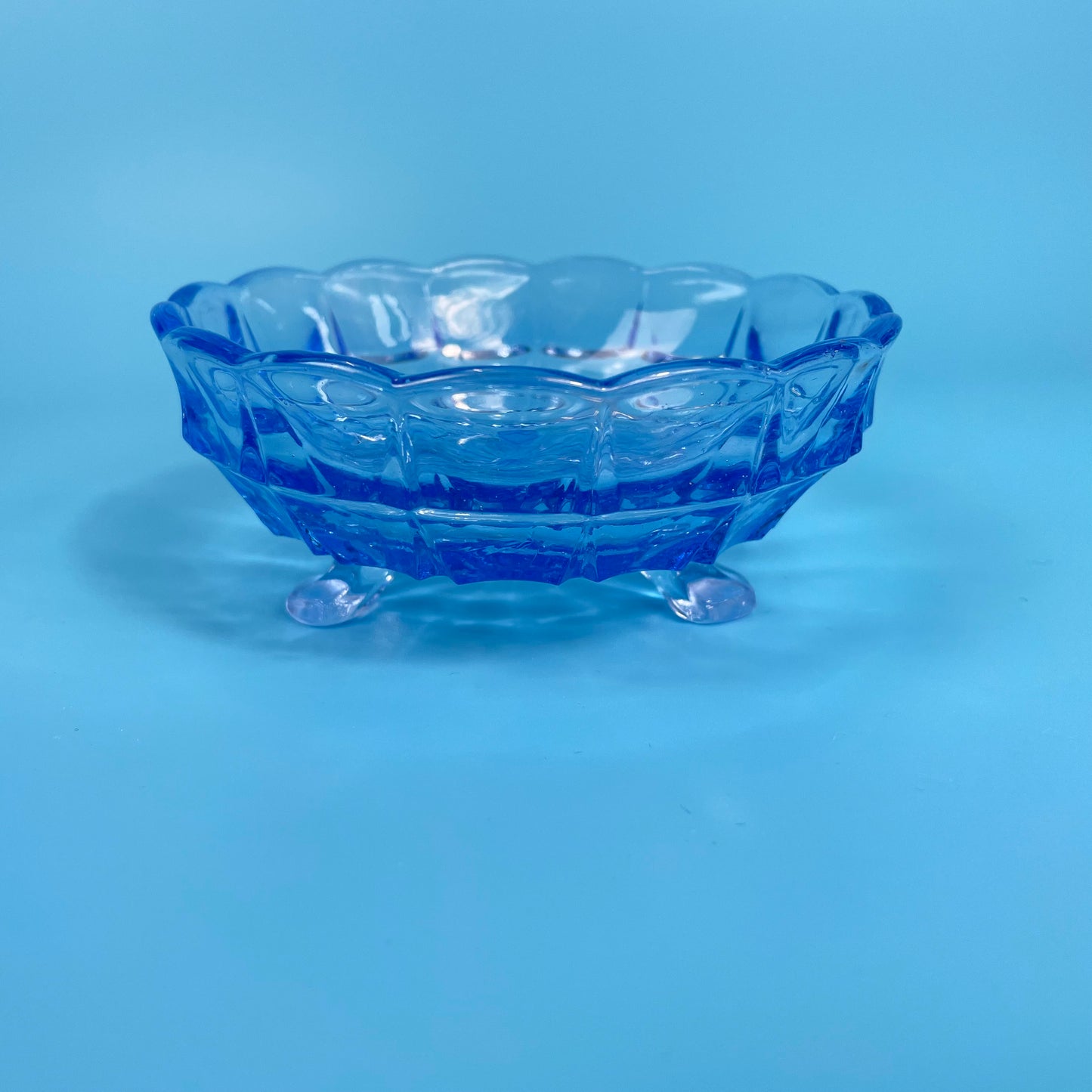 Small Blue Glass Bowl