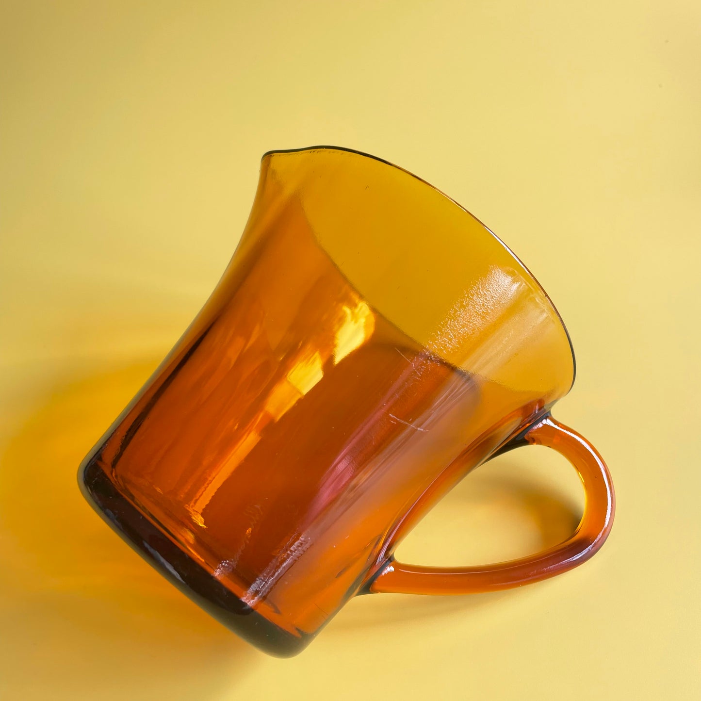 Amber Retro Glass Jug