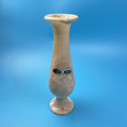 Tall Turkish Marble Vase Heavy